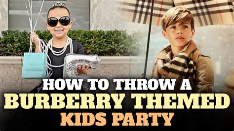 How to Throw a Burberry themed Birthday Party.